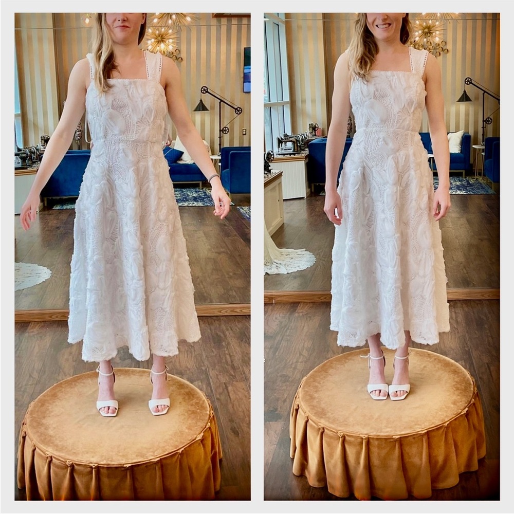 Petal & Pup White Floral Wedding Dress - Picture 2 of 2